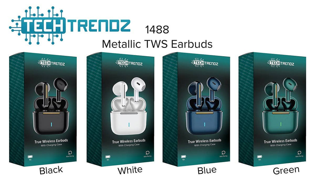 Tech Trendz Wireless Earbuds | True Wireless Sound | Long Battery Life & Comfortable Fit