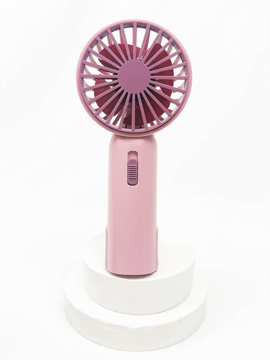 Love and Repeat Portable Hand Fan | Pull-Out Stand | Rechargeable & Compact