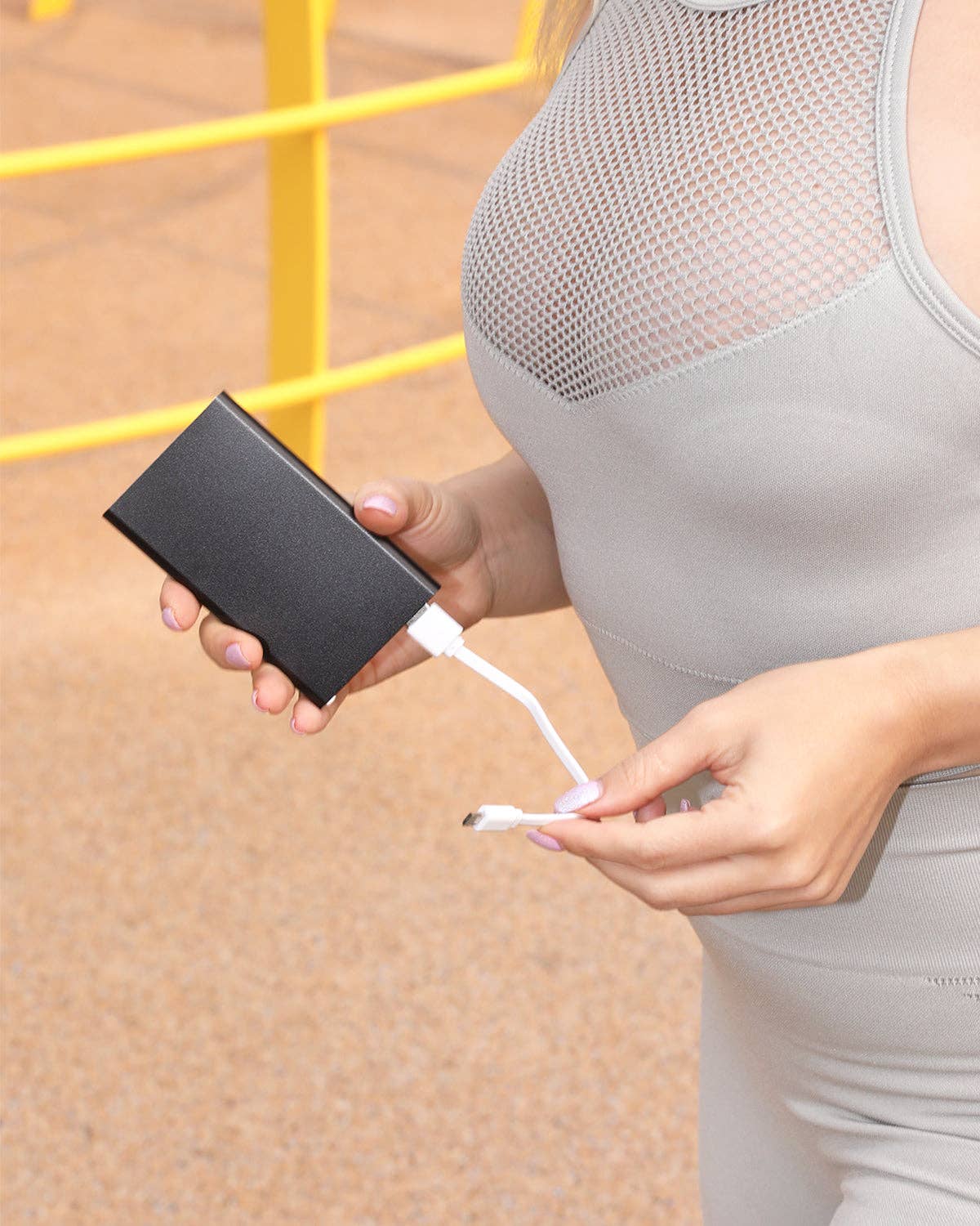 Savoy Active 10,000mAh Lithium Ion Power Bank | Reliable Portable Charging | Black