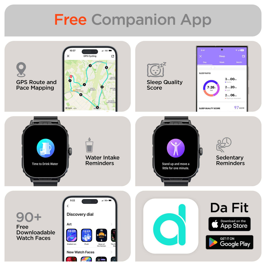 HyperGear FIT X2 | Smartwatch & Fitness Tracker | Health Monitoring & Notifications