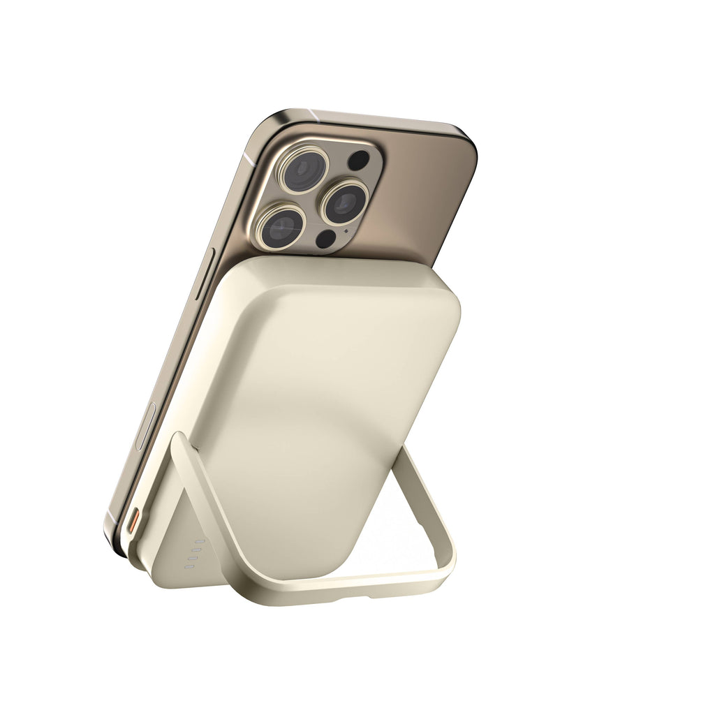 LAX Gadgets MagSafe 10000mAh Power Bank with Kickstand | Wireless Charging for iPhone 12+