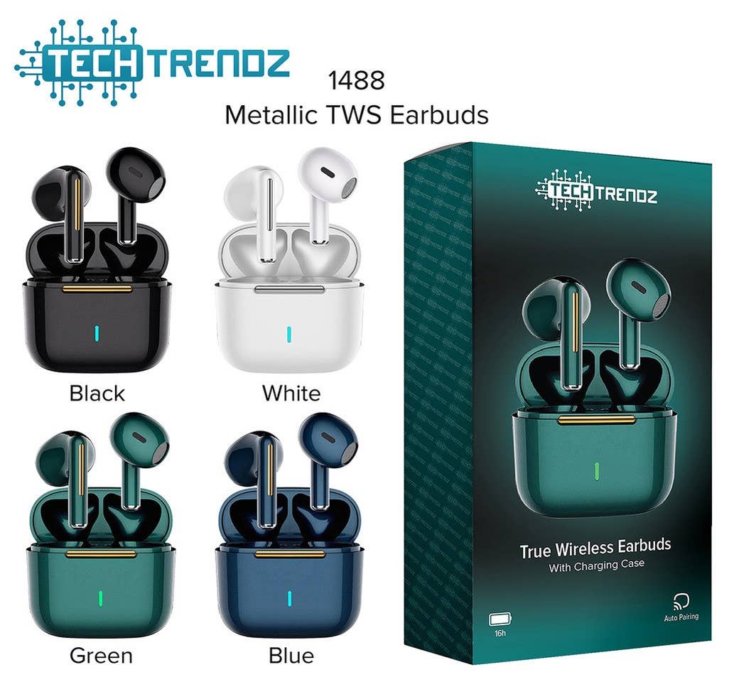 Tech Trendz Wireless Earbuds | True Wireless Sound | Long Battery Life & Comfortable Fit