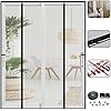 CHIYUNS Double Door Mesh Screen Magnetic Closure Heavy Duty for Sliding Door
