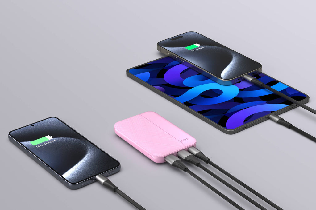 LAX Gadgets 6,600mAh Fast Charging Power Bank | Dual Output | Compact & Retail-Ready