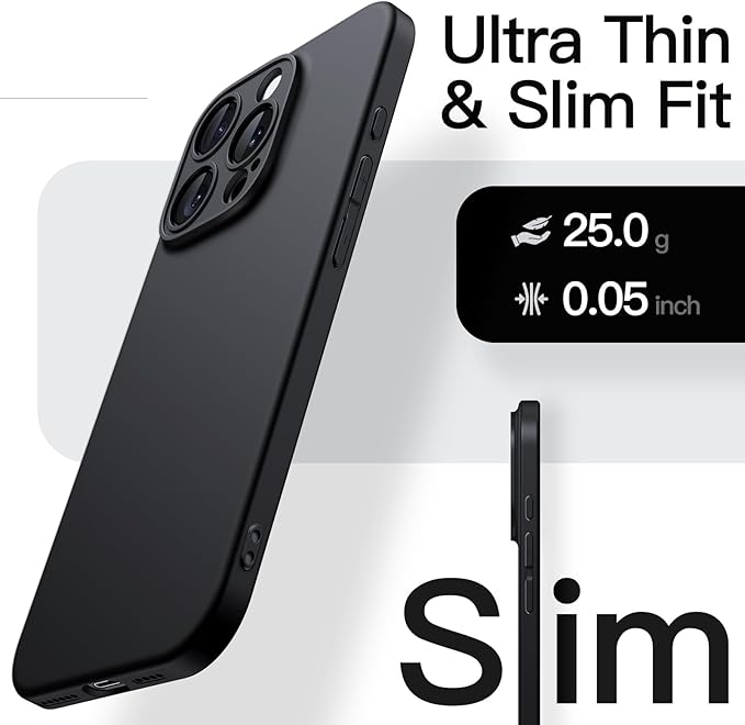 JETech Case for iPhone 16 Pro Max – Slim Protective Phone Cover with Precise Cutouts, Shock-Absorption Bumper