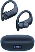 TREBLAB X3 Pro Sports Wireless Earbuds – Secure Ear Hooks, 9H Battery, IPX5 Sweatproof, Noise Isolation Bluetooth Workout Headphones