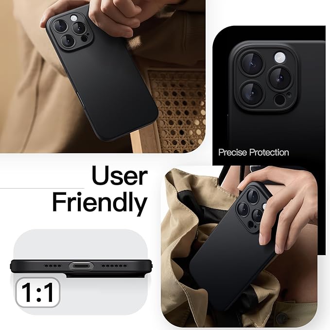 JETech Case for iPhone 16 Pro Max – Slim Protective Phone Cover with Precise Cutouts, Shock-Absorption Bumper