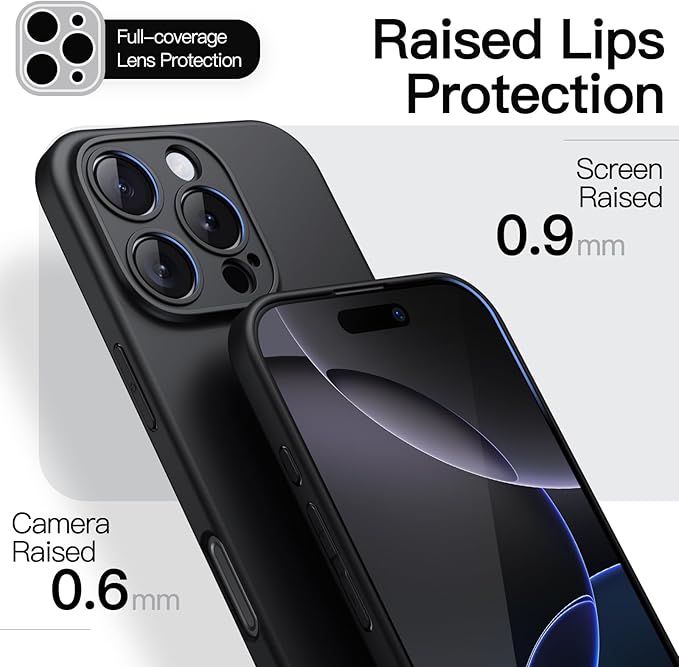 JETech Case for iPhone 16 Pro Max – Slim Protective Phone Cover with Precise Cutouts, Shock-Absorption Bumper