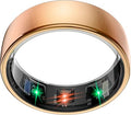 Smart Health Ring Sleep Tracker for Women & Men – Heart Rate, Blood Oxygen, Sleep Monitor, Steps & Calories, 5ATM Waterproof, No Subscription Fee – Rose Gold, Size 12