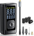 Syncwire Tire Inflator Portable Air Compressor – 150PSI 2X Faster Inflation, Smart Air Pump with Extra-Large LCD, Digital Pressure Gauge & Auto Shut-Off for Car, Motorcycle, Bike & Balls