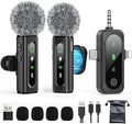 GoorDik Wireless Lavalier Microphone – 4-in-1 for iPhone, Android, USB-C & Camera