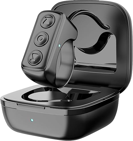 TikTok Remote Control – Bluetooth Scrolling Ring, Page Turner for Kindle, Camera Video Recording Remote for TikTok, iPhone, iPad, iOS & Android – Black
