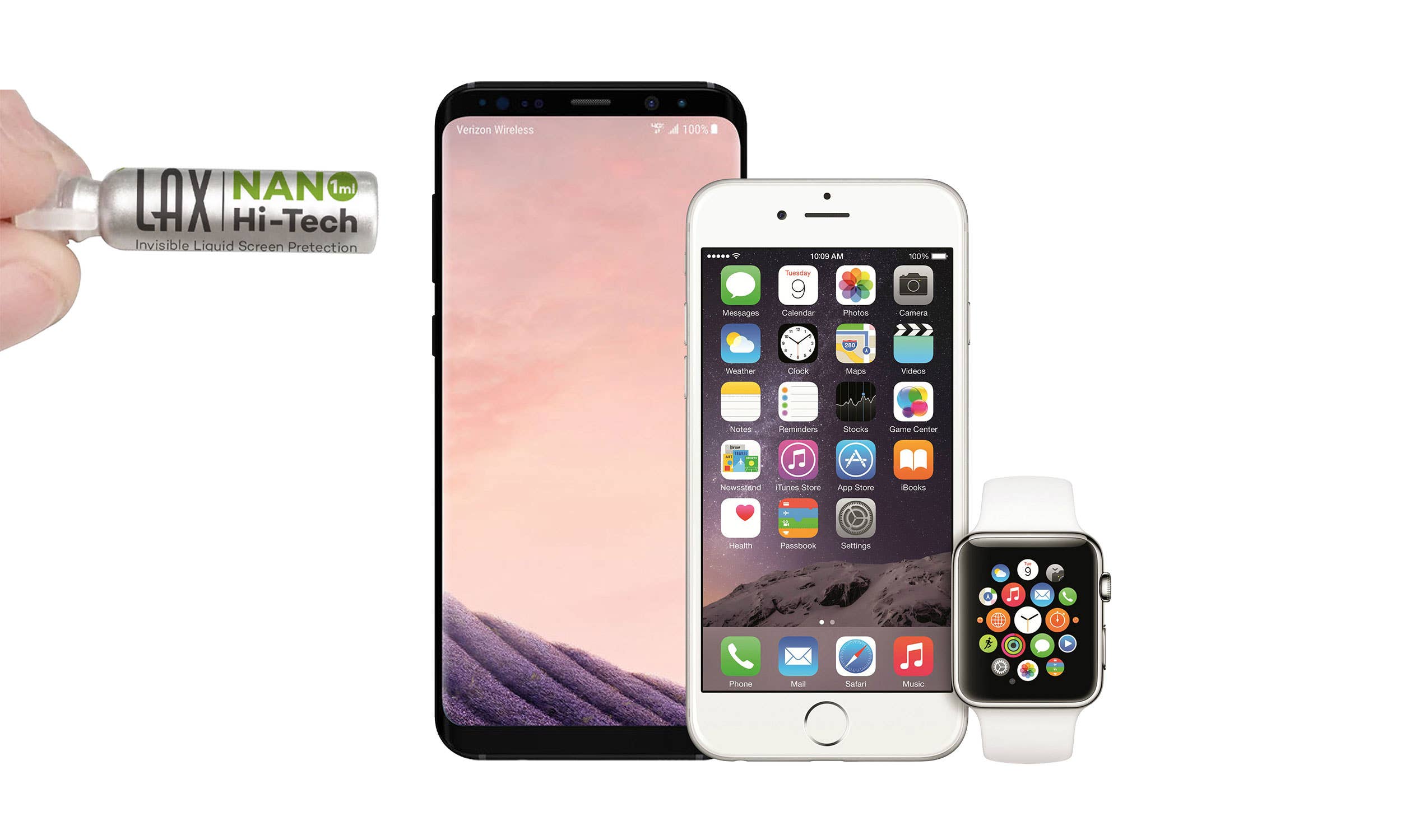 LAX Gadgets Invisible Glass Screen Protector | Crystal-Clear Protection | Easy Application