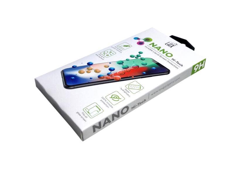LAX Gadgets Invisible Glass Screen Protector | Crystal-Clear Protection | Easy Application