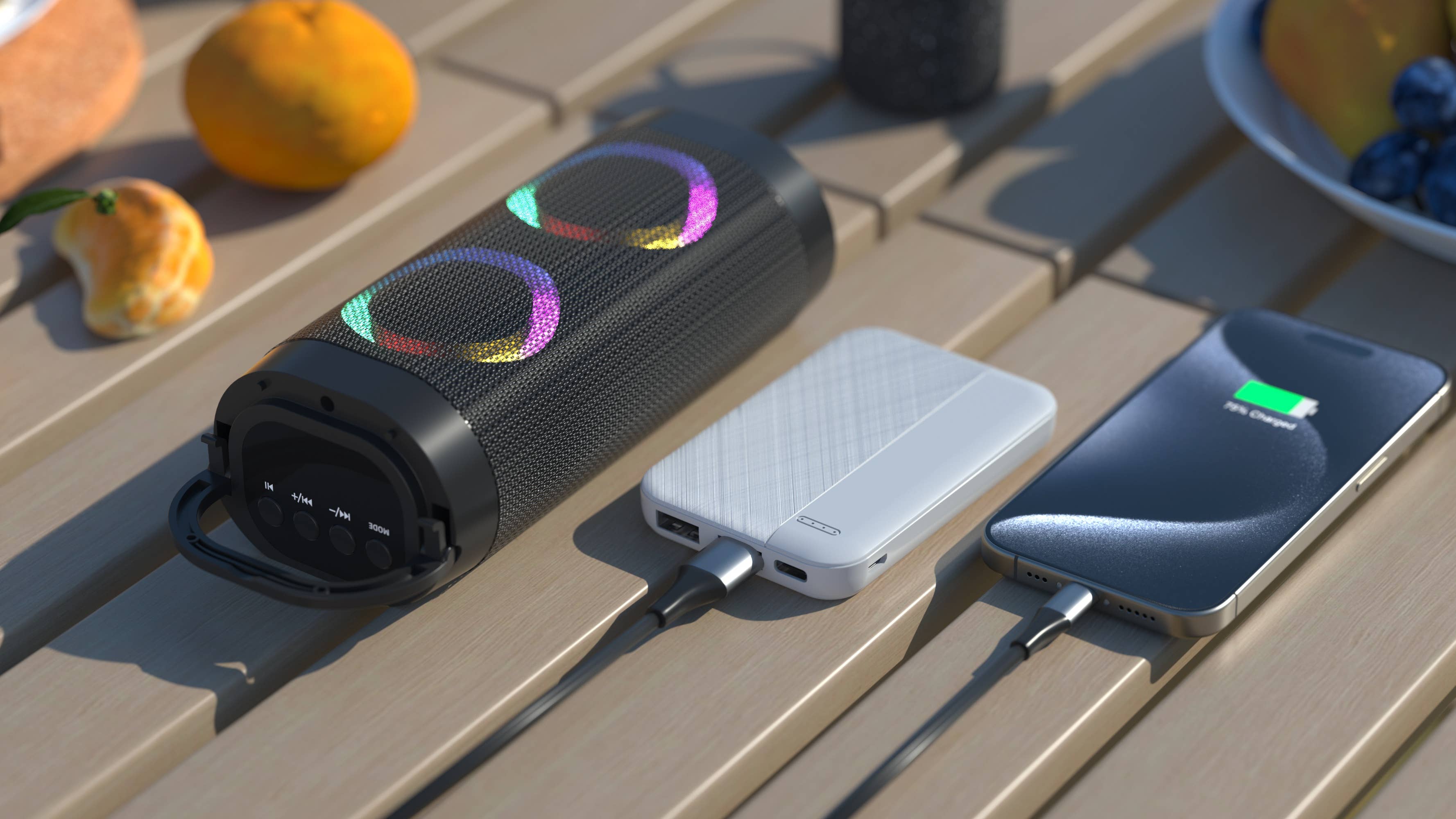 LAX Gadgets 6,600mAh Fast Charging Power Bank | Dual Output | Compact & Retail-Ready
