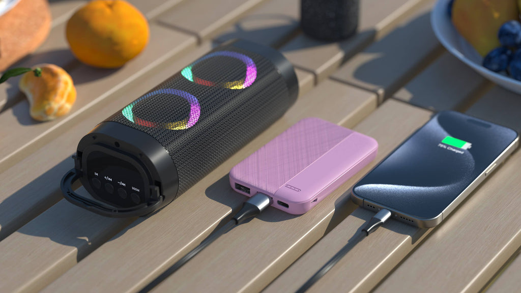 LAX Gadgets 6,600mAh Fast Charging Power Bank | Dual Output | Compact & Retail-Ready