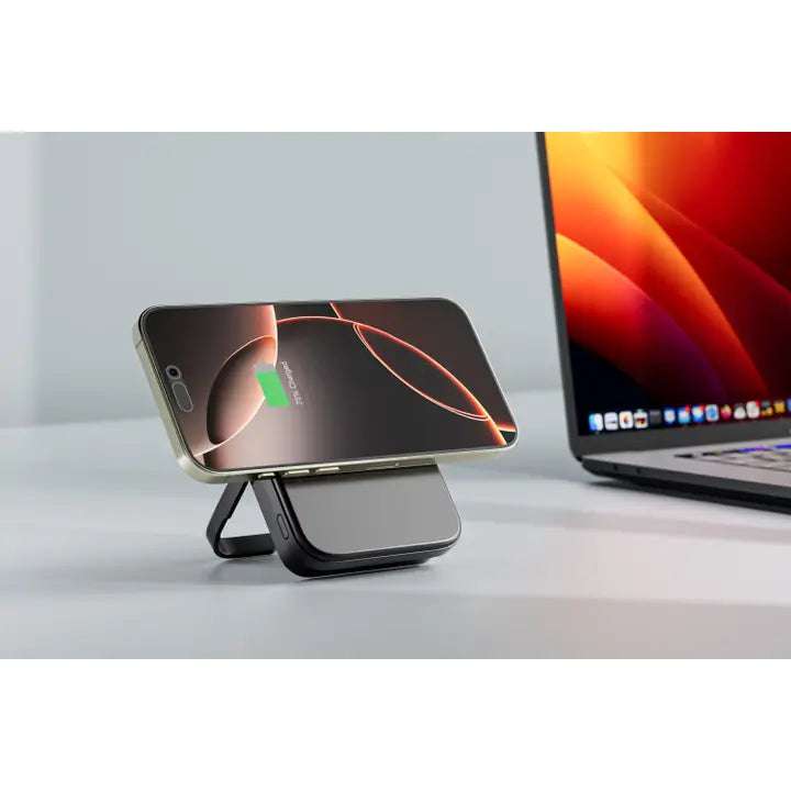 MagSafe 10000mAh Power Bank with Kickstand | Wireless Charging | Compatible with iPhone 12+