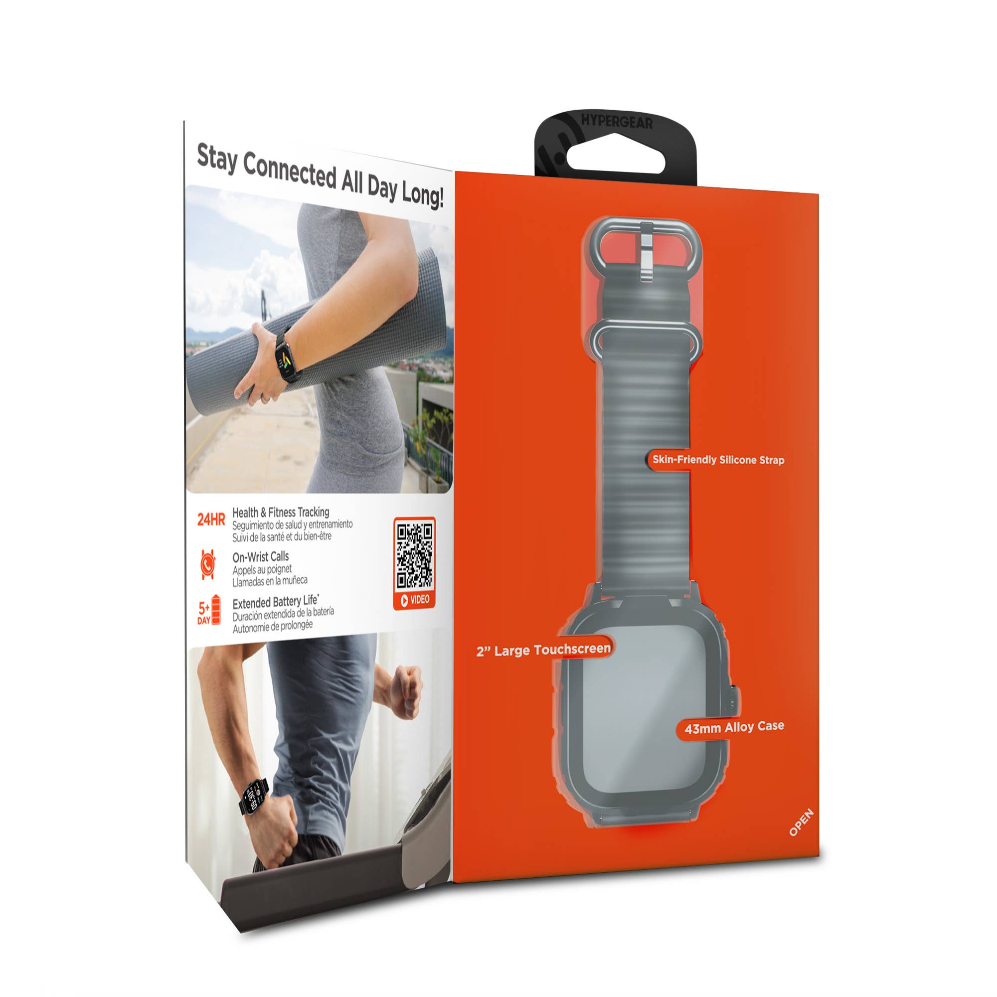 HyperGear FIT X2 | Smartwatch & Fitness Tracker | Health Monitoring & Notifications