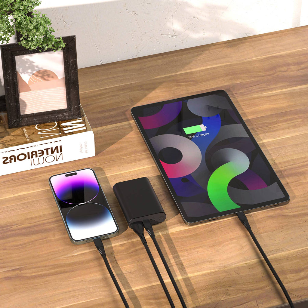 LAX Gadgets 12,000mAh High-Speed Portable Power Bank | Fast Charging | Dual Output