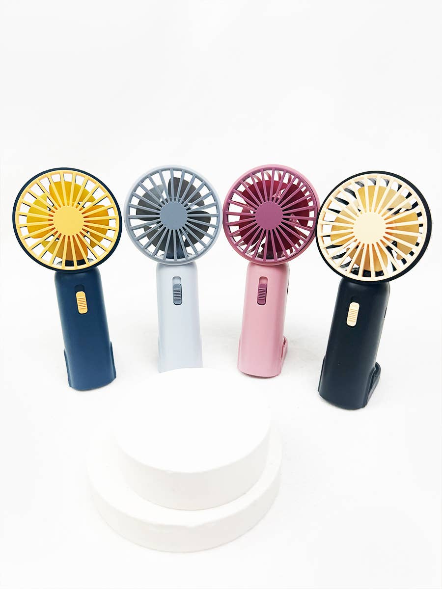 Love and Repeat Portable Hand Fan | Pull-Out Stand | Rechargeable & Compact