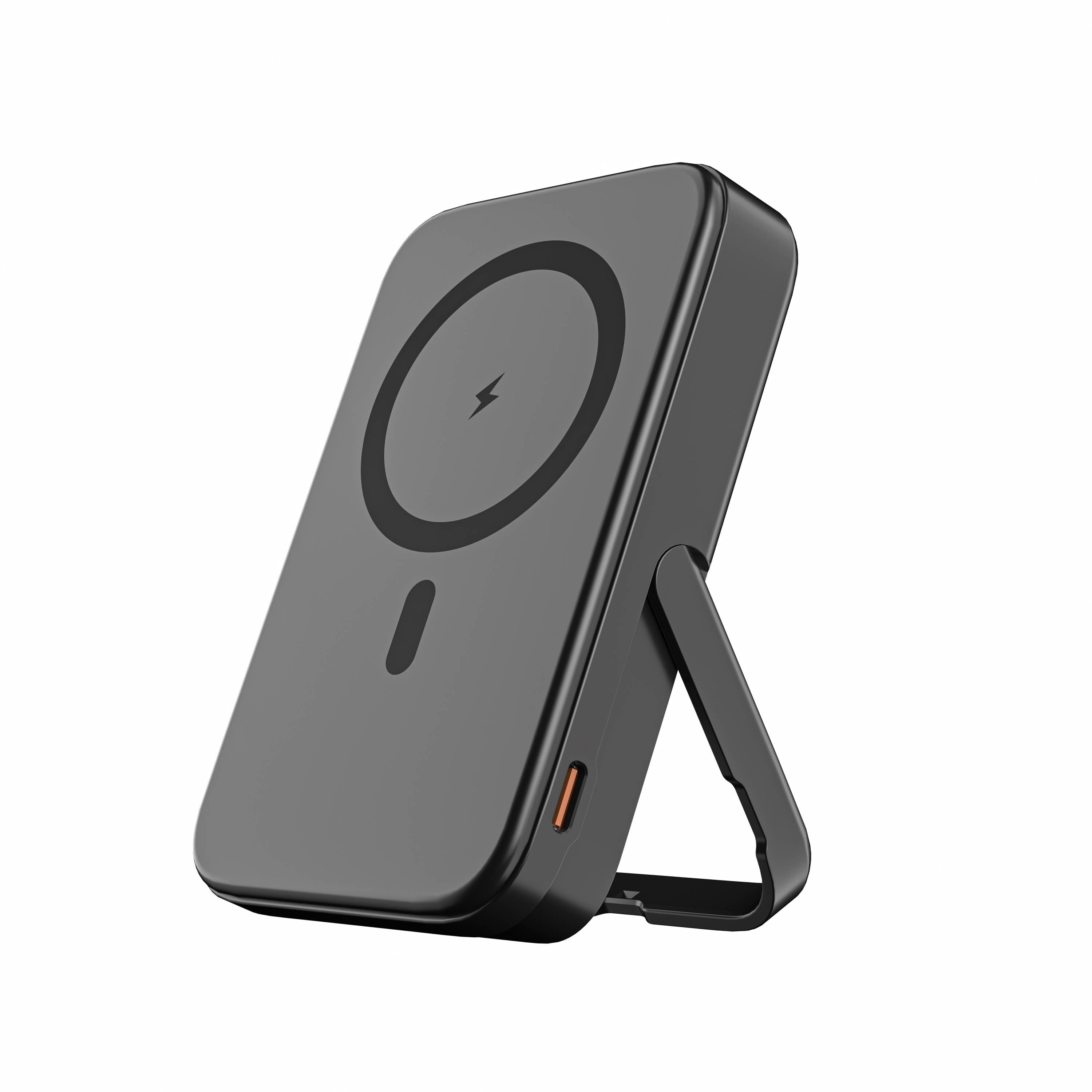 LAX Gadgets MagSafe 10000mAh Power Bank with Kickstand | Wireless Charging for iPhone 12+