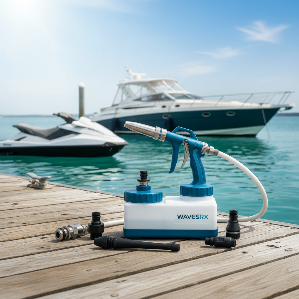 WAVESRX PWC & Boat Wash Sprayer & Engine Flush Mixer with Garden Hose Quick-Connect