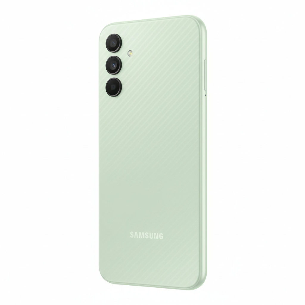 Samsung Galaxy A14 back view with triple camera
