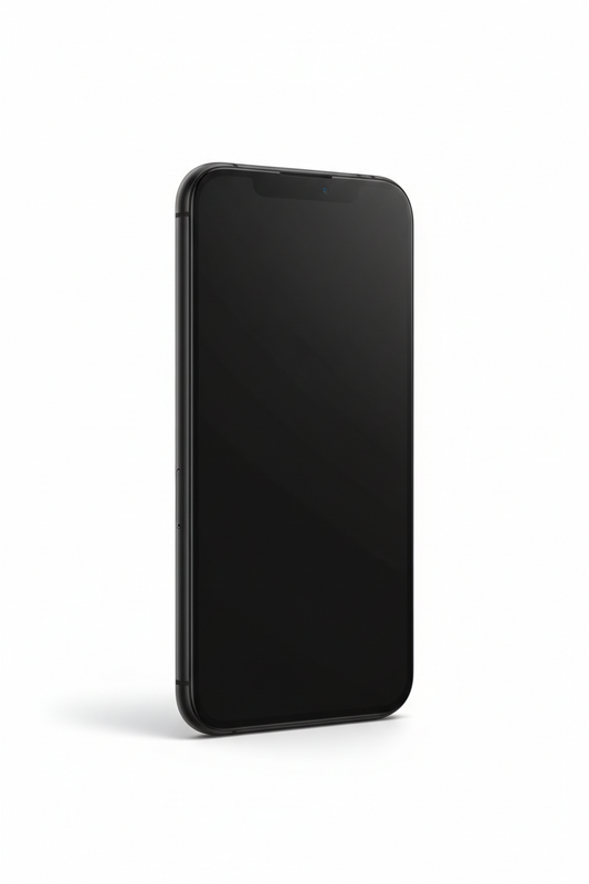 Sleek black smartphone