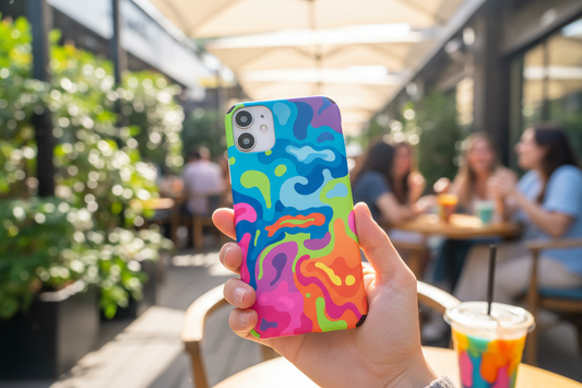 iPhone 11 with case lifestyle